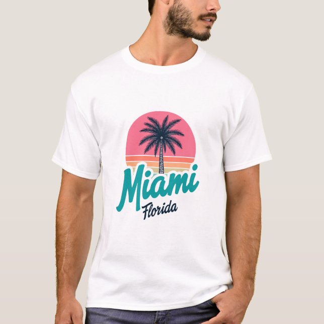 i kärlek miami florida t shirt (Framsida)