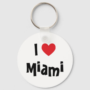 I Kärlek Miami Keychain Nyckelring