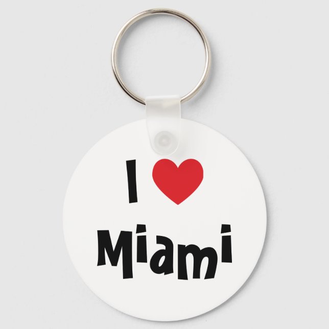 I Kärlek Miami Keychain Nyckelring (Framsida)