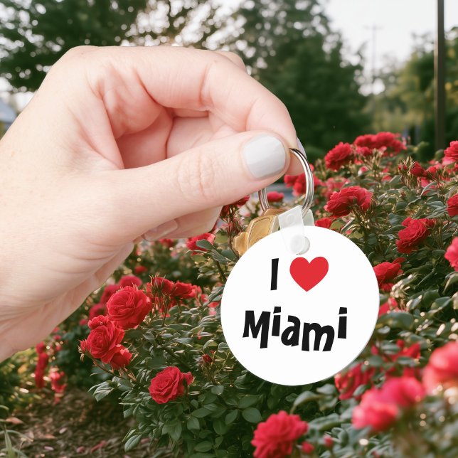 I Kärlek Miami Keychain Nyckelring (I Love Miami Keychain)