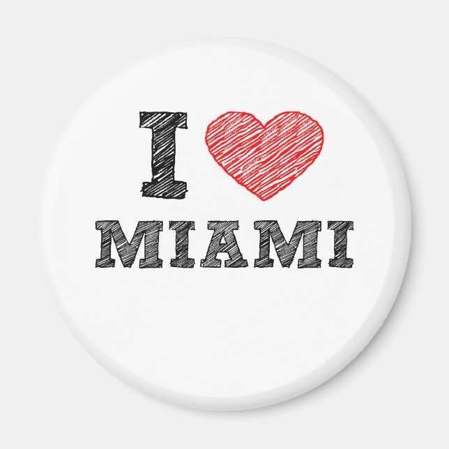 I Kärlek Miami Magnet (Framsidan)