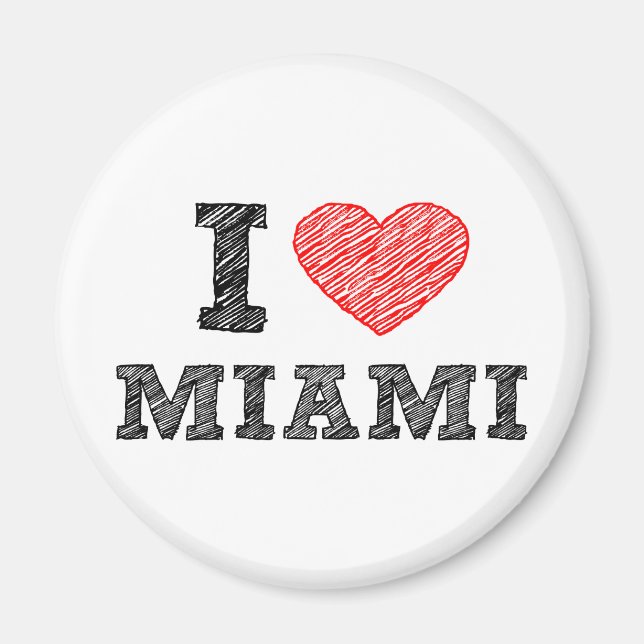 I Kärlek Miami Magnet (Framsidan)