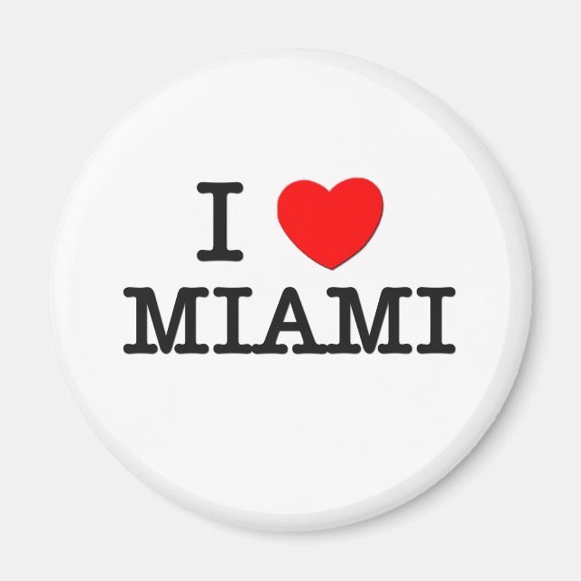 I Kärlek Miami New jersey Magnet (Framsidan)