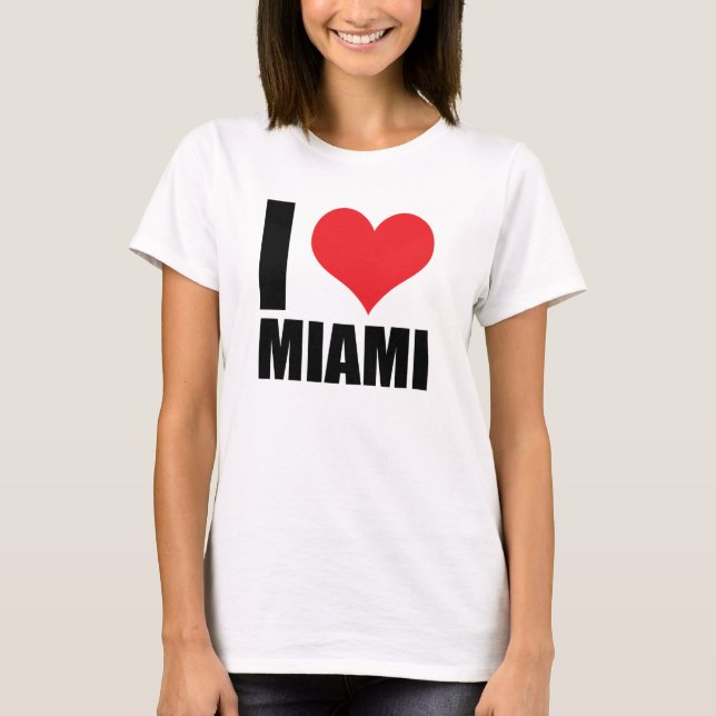 I kärlek Miami T Shirt (Framsida)