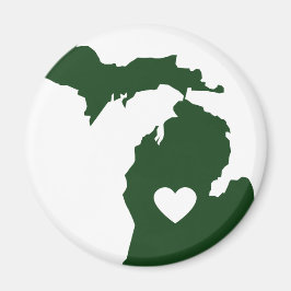 I Kärlek Michigan Magnet