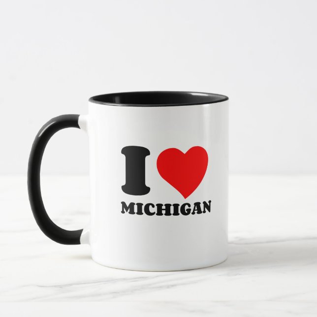 I KÄRLEK MICHIGAN MUGG (Vänster)