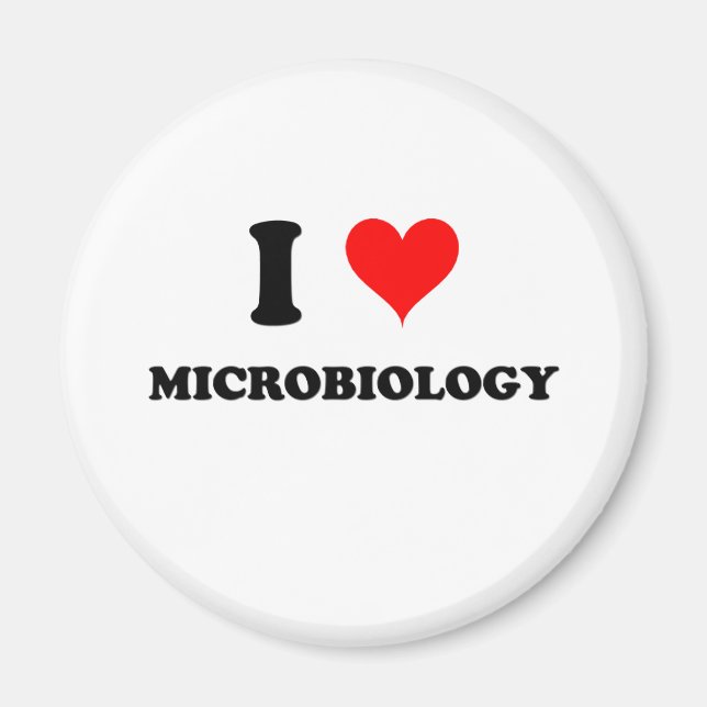 I Kärlek Microbiology Magnet (Framsidan)