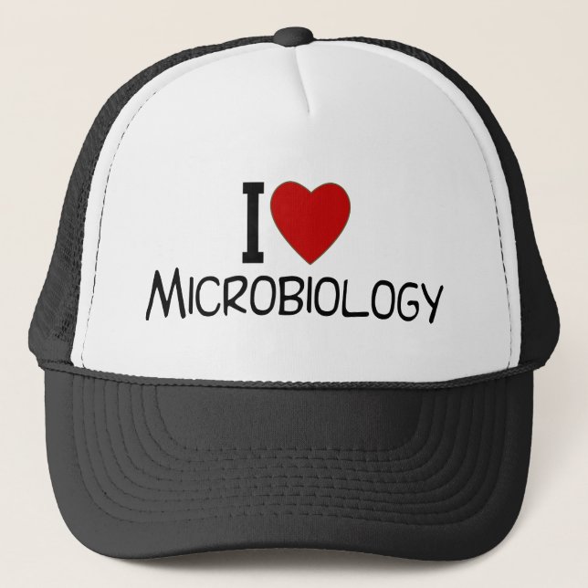 I Kärlek Microbiology Truckerkeps (Framsida)