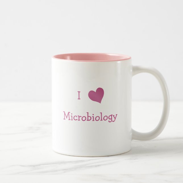 I Kärlek Microbiology Två-Tonad Mugg (Höger)