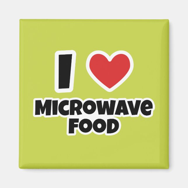 I kärlek Microwave-mat Magnet (Framsidan)