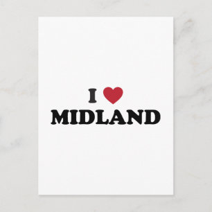 I Kärlek Midland Texas Vykort