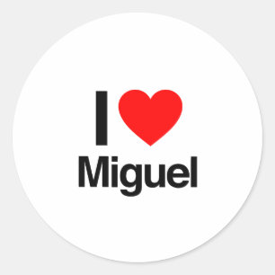 i kärlek miguel runt klistermärke