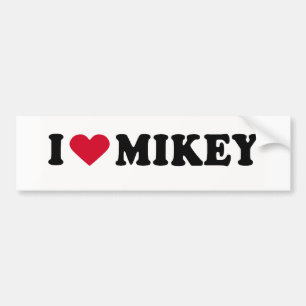 I KÄRLEK MIKEY BILDEKAL