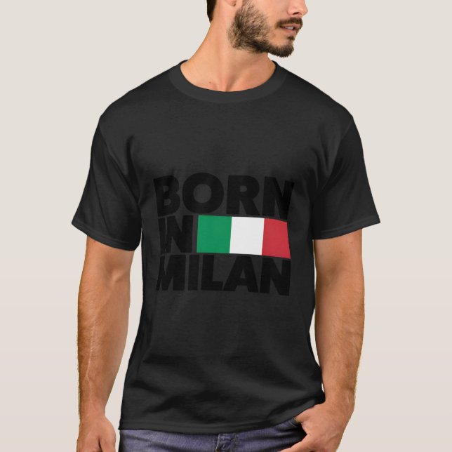 I Kärlek Milano vid namn i Milano T Shirt (Framsida)