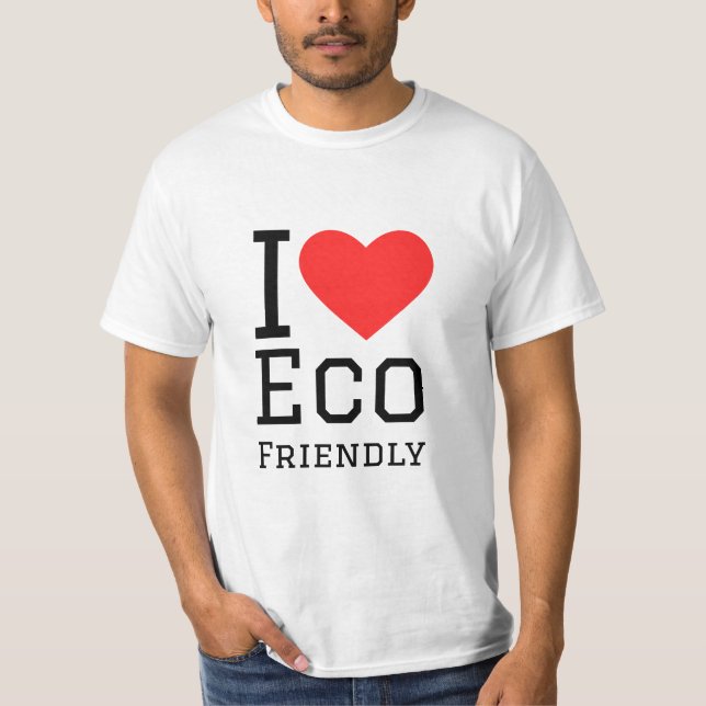 I kärlek miljövänlig t shirt (Framsida)