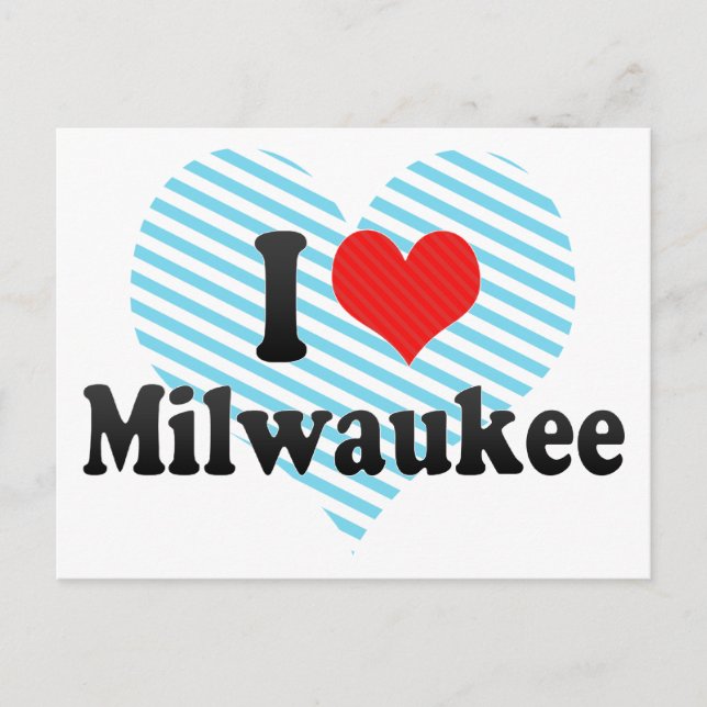 I Kärlek Milwaukee Vykort (Framsida)