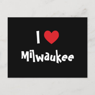 I Kärlek Milwaukee Vykort