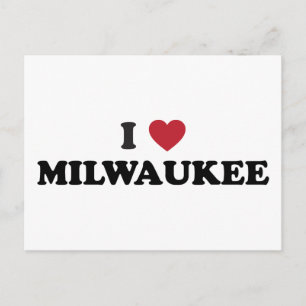 I Kärlek Milwaukee Wisconsin Vykort