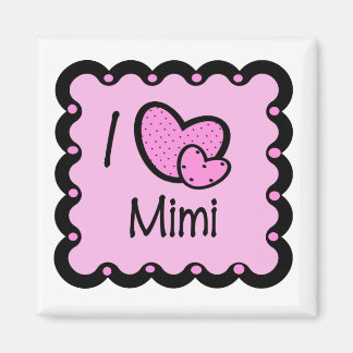 I Kärlek Mimi Cute T-Shirt Magnet
