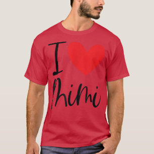 I Kärlek Mimi Namn Personlig Girl Woman BFF Frien T Shirt