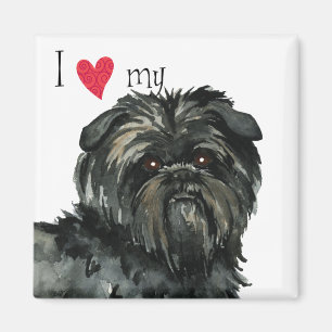 I Kärlek min Affenpinscher Magnet