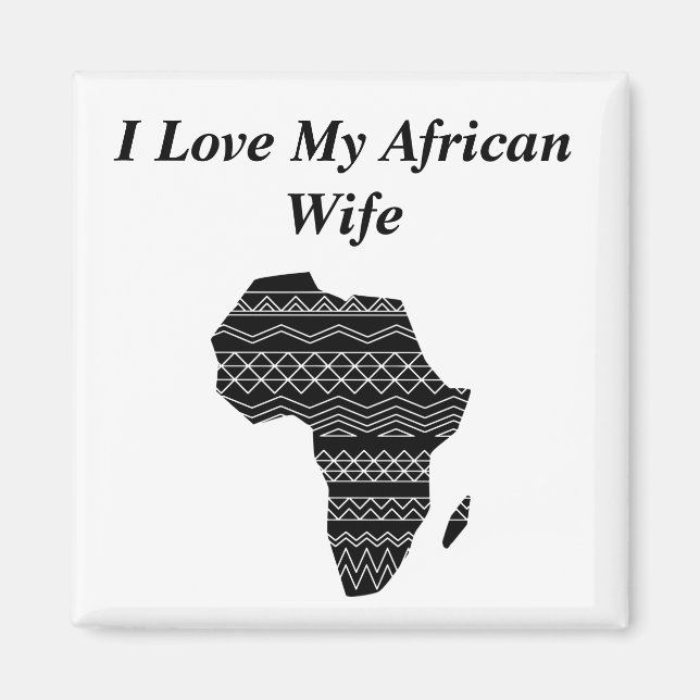 I Kärlek min afrikanska fru Magnet (Framsidan)