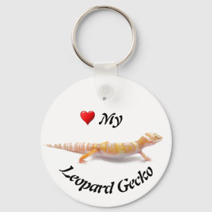 I kärlek min Albino Leopard Gecko Nyckelring