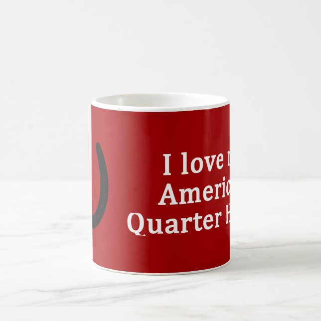 I Kärlek min amerikanska kvartershorn Kaffemugg (Center)