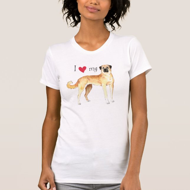 I Kärlek min Anatolian Shepherd T-shirt (Framsida)