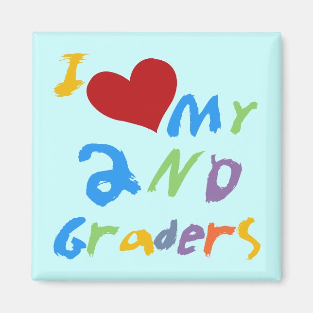 I Kärlek Min andra graders skjortor och gåvor Magnet (Framsidan)