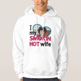 I kärlek min anpassningsbar hett    hoodie