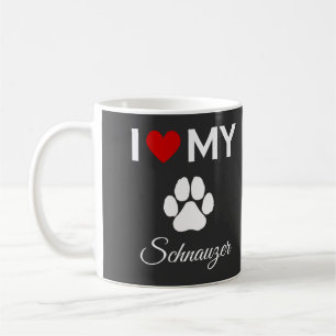 I kärlek, min anpassningsbar i Schnauzer hund Kaffemugg