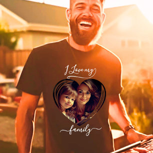 I kärlek min Anpassningsbar Photo T Shirt