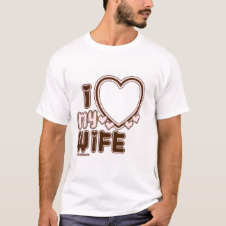 I Kärlek min Anpassningsbar T-shirt i Brown 
