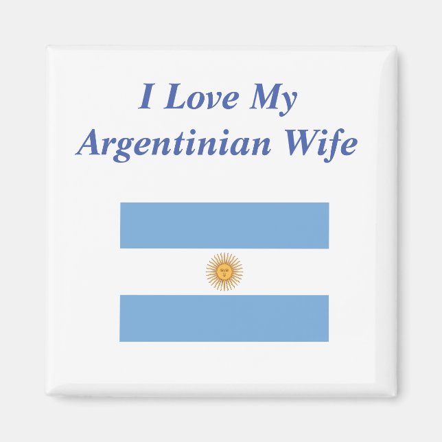 I Kärlek min argentinska fru Magnet (Framsidan)