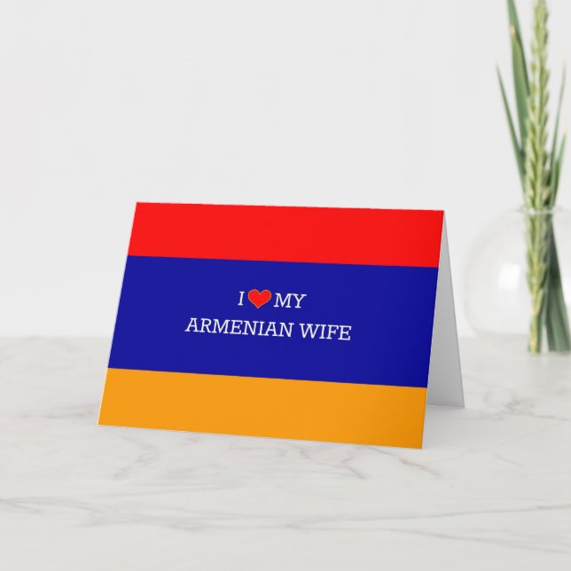 I Kärlek Min armeniska fru Kort (Framsida)