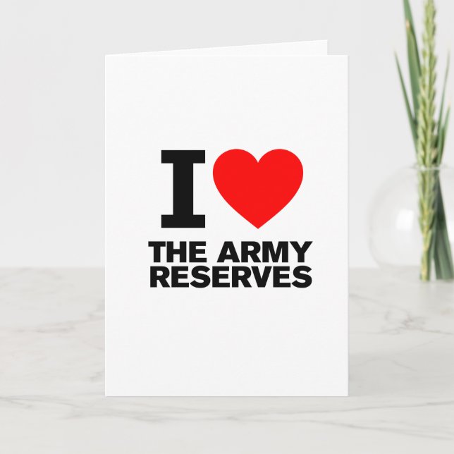 I Kärlek min arméreserv Kort (Framsida)