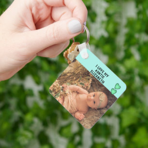 I kärlek, min Auntie namn-dubbla för fotografier g Nyckelring
