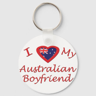 I Kärlek Min australiska Boyvän Nyckelring