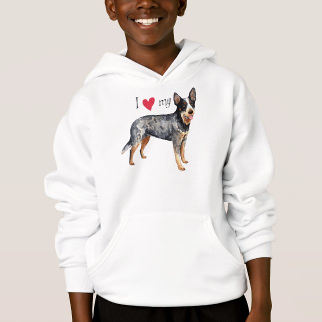 I Kärlek min australiska Cattle Hund Tee Shirt (Framsida)