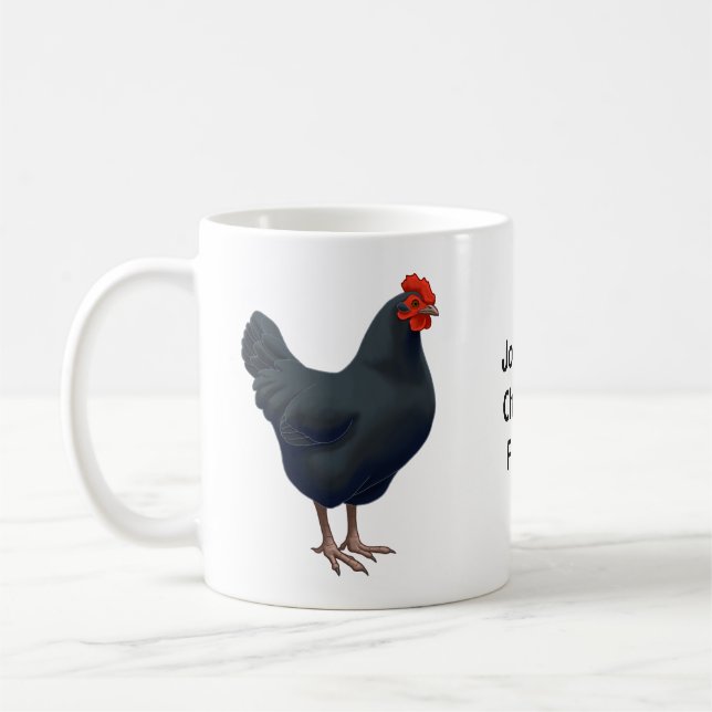 I Kärlek Min Australorp-kyckling Kaffemugg (Vänster)