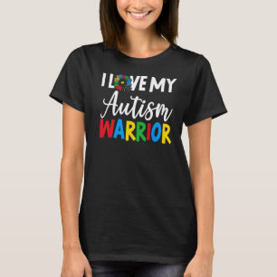 I Kärlek: Min Autism Warrior Asd Autistic Autism M T Shirt