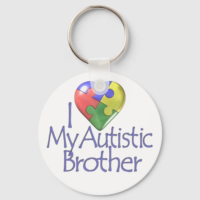 I Kärlek min autistiska broder Nyckelring (Framsida)