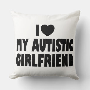 I Kärlek Min Autistiska flickvän - Autism Acceptan Kudde