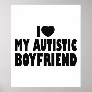 I Kärlek min autistiska pojkvän - Autism Acceptanc Poster