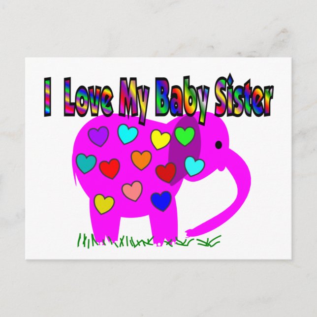 I Kärlek Min Baby-syster Vykort (Framsida)