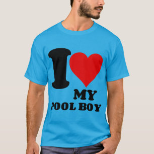 I KÄRLEK MIN BASSÄNG BOKFÖRING T SHIRT