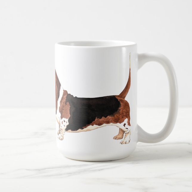 I Kärlek min Basset Hound Kaffemugg (Höger)