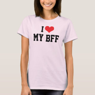 I Kärlek Min bästa vän för BFF T-Shirt