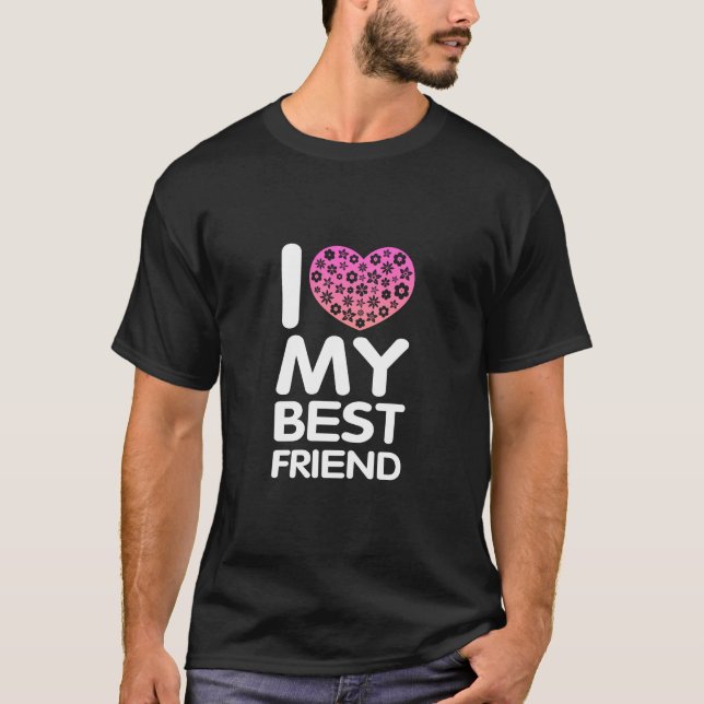 I Kärlek Min bästa vän T Shirt (Framsida)